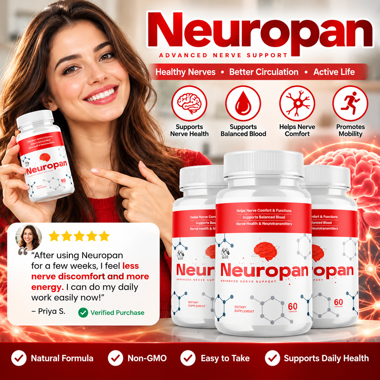 Neuropan nerve support formula overview graphic